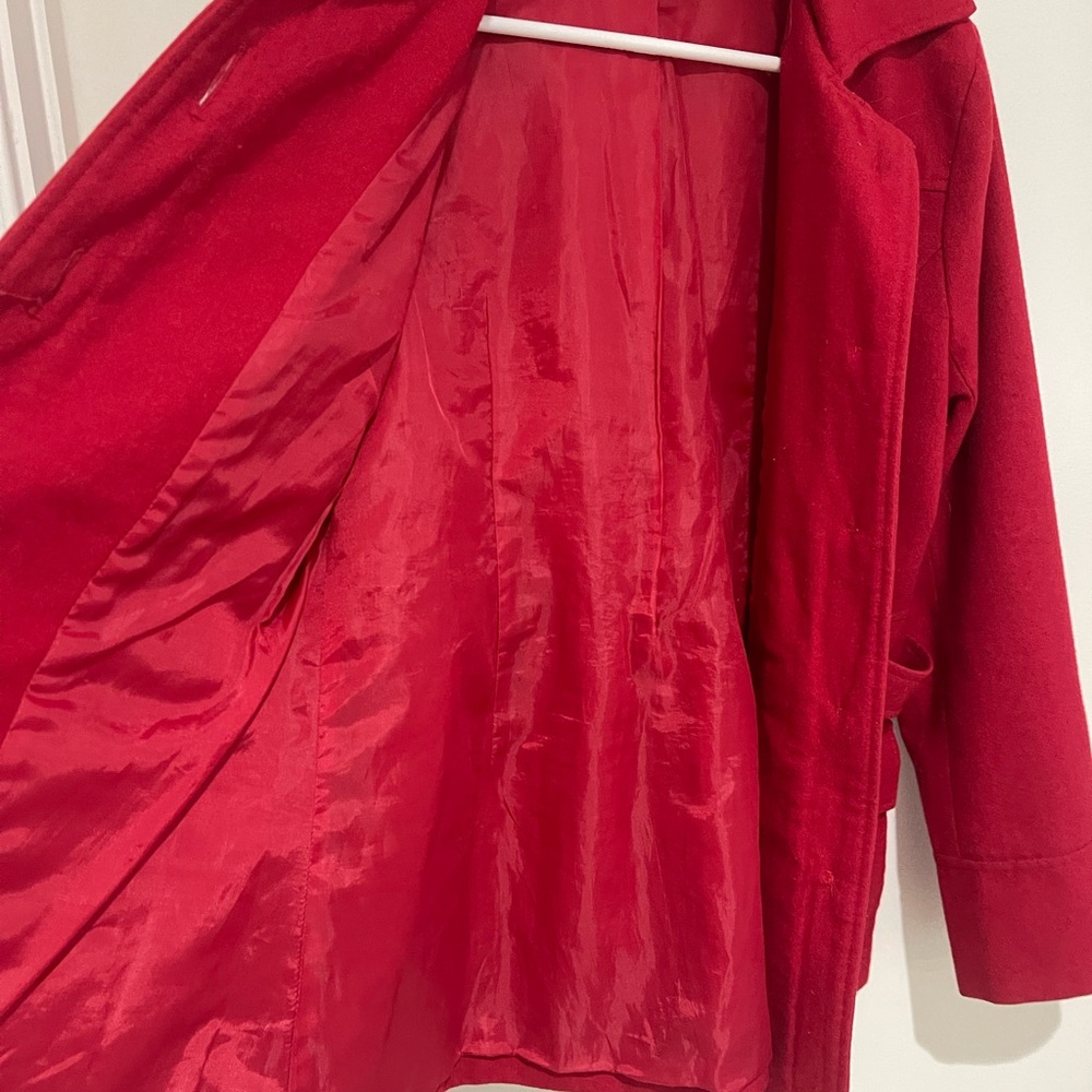 Luii Red Wool Coat - Picture 4 of 5